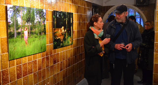 Linda Romppala vernissage från utställningen IN BETWEEN. Foto: Thomas Härdelin